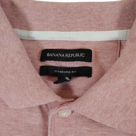 Banana Republic Men's Polo Heather Red - Elephant Logo - Size: Medium - Picture 3 of 6